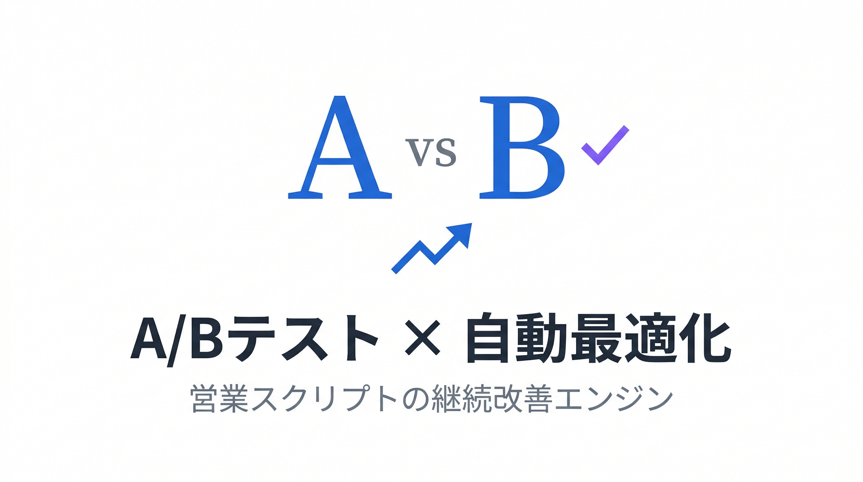 ABテスト自動最適化とは？  -  AI営業スクリプトの継続改善エンジン