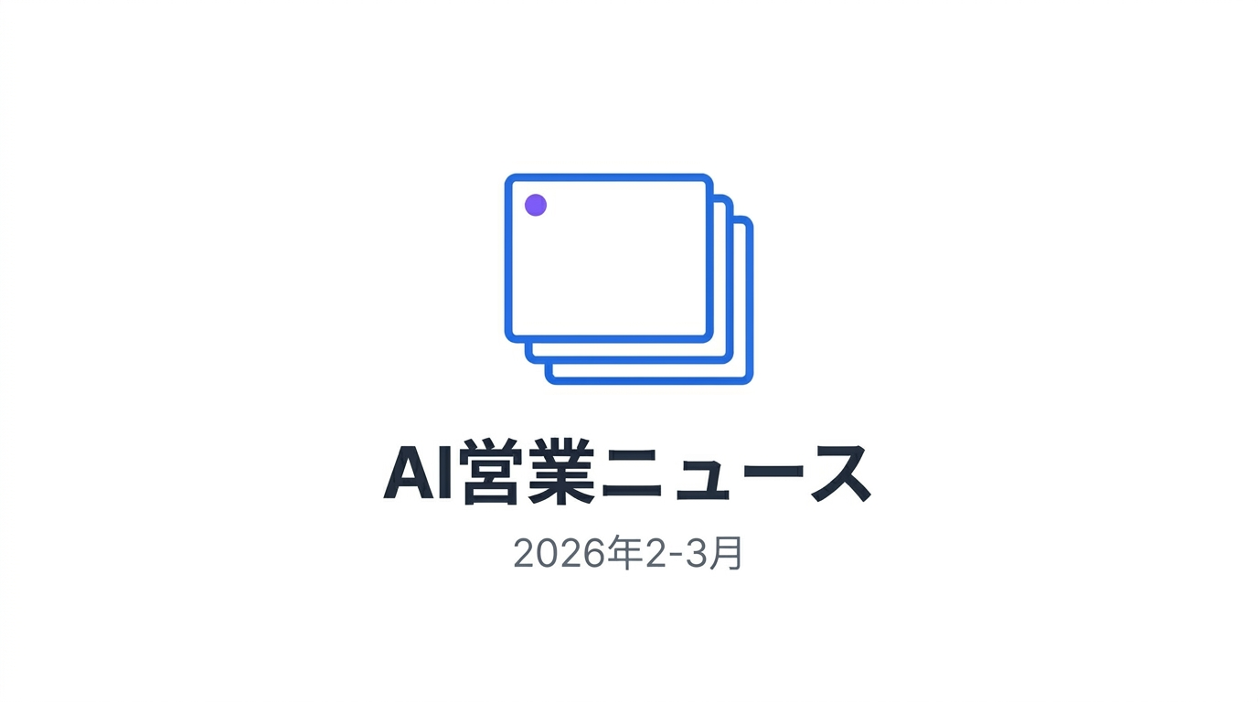 AI営業ニュース解説｜2026年2-3月
