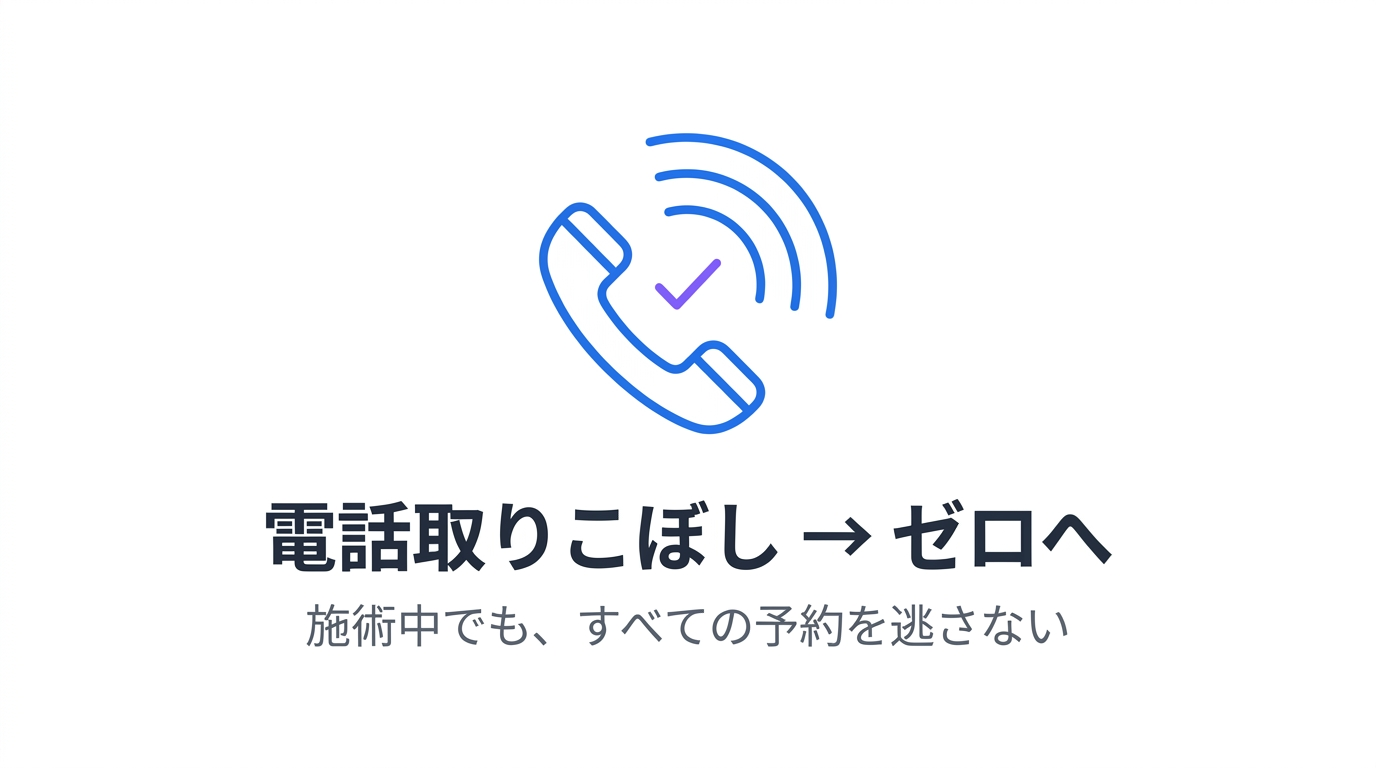 美容サロンのAI活用｜施術中の電話取りこぼし7割を解消し、売上を守る方法